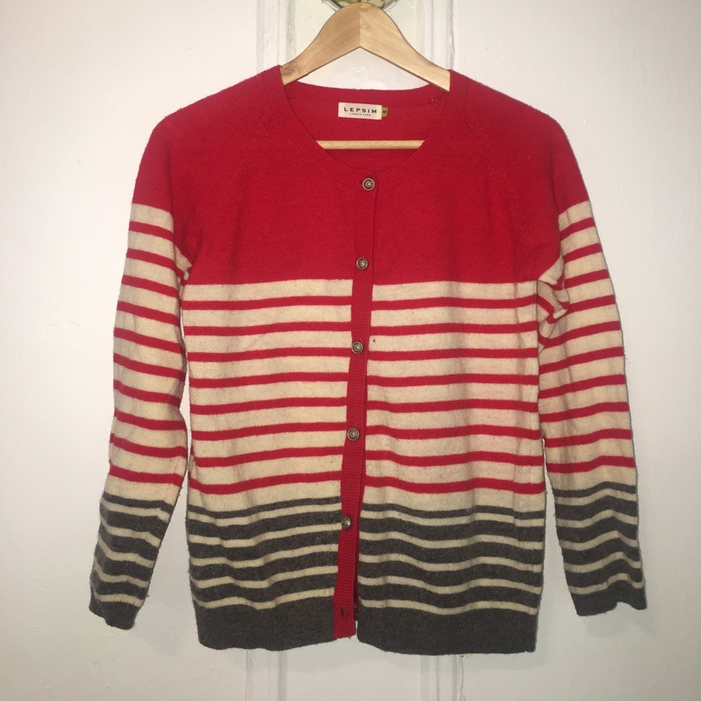 Multi stripe cardigan sweater bought in Tokyo